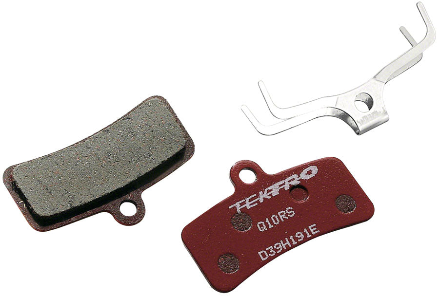 Q10RS Disc Brake Pad - Resin For Use With 4-Piston Calipers Red - Bicycle Warehouse