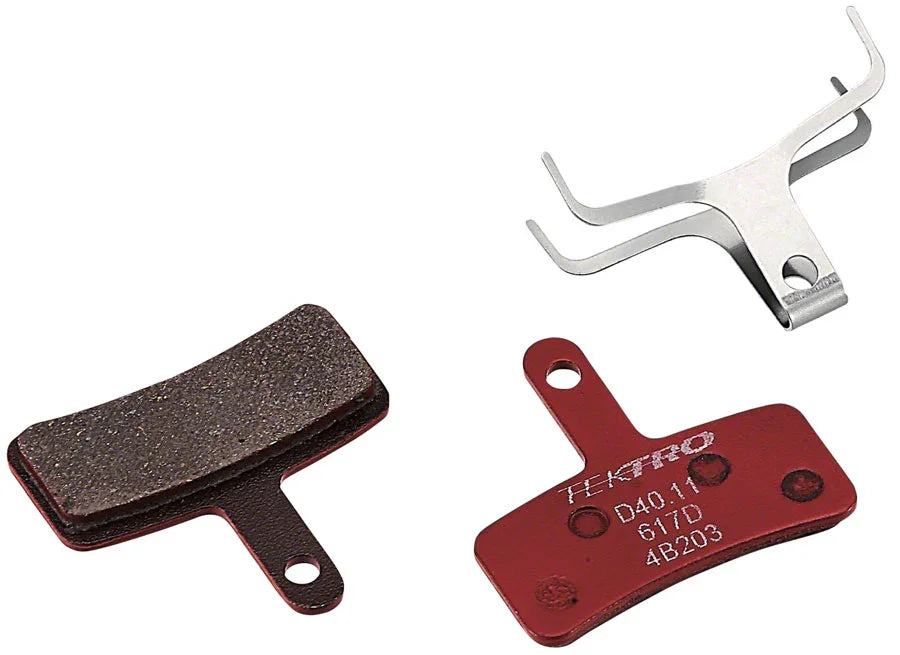 D40.11 Disc Brake Pad - Metal/Ceramic Compound For Use Dorado HD-E710 Disc Brakes Red - Bicycle Warehouse