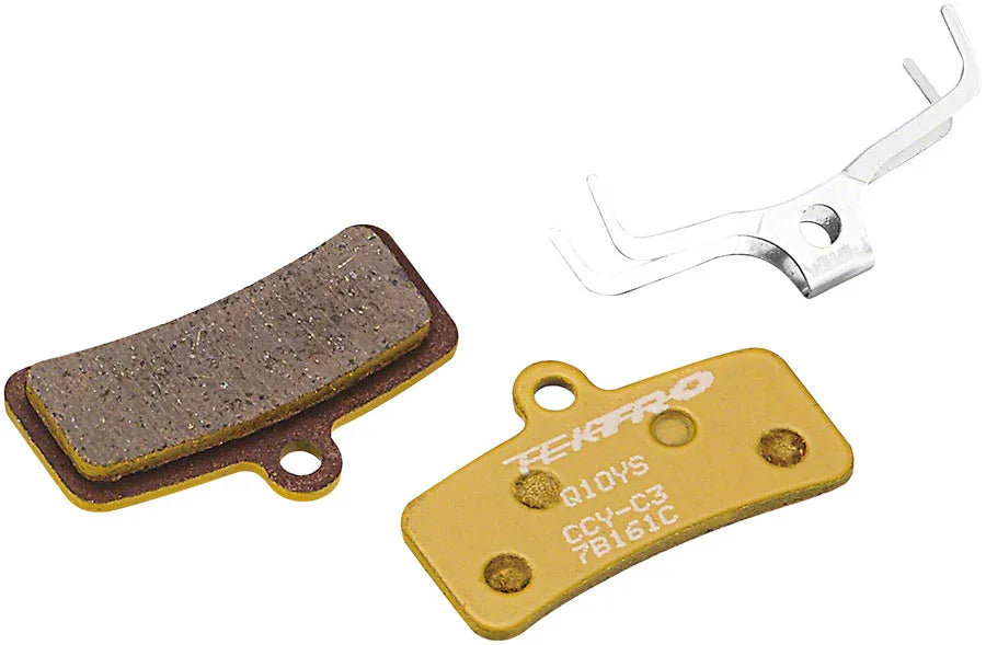 Q10YS Disc Brake Pads - Resin For Use With 4-Piston Caliper Yellow - Bicycle Warehouse