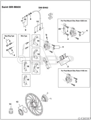 BH90 BH96 BH63 BH62 BH61 Brake Hose Banjo Bolt and O-Rings - Bicycle Warehouse