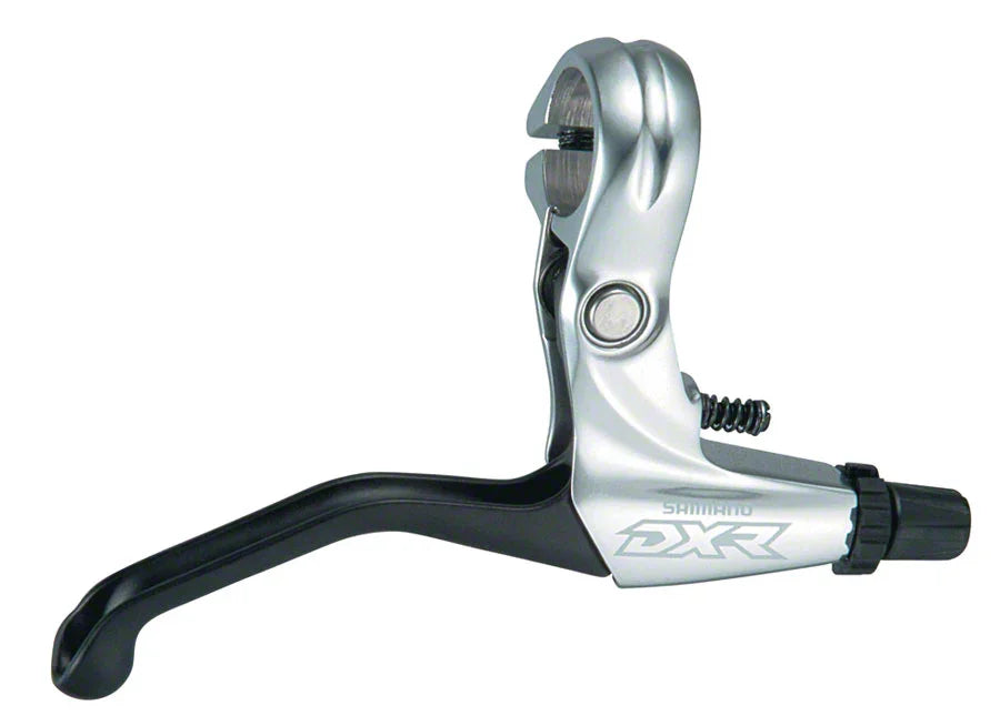 BL-MX70 Right BMX V-Brake Lever High Polish Silver and Black - Bicycle Warehouse