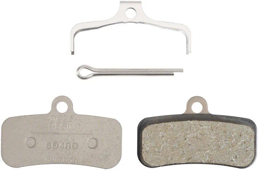 D03S-RX Disc Brake Pads Springs - Resin Compound Stainless Steel Backplate Box/25 pair - Bicycle Warehouse