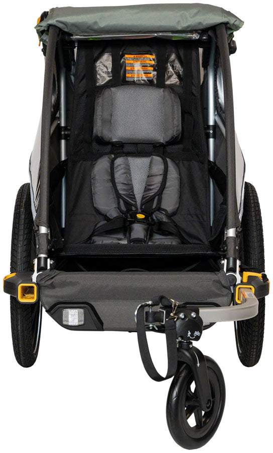 DLite X Child Trailer - Single Sage Green - Bicycle Warehouse