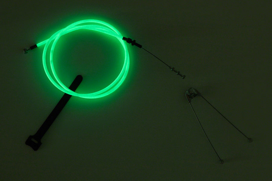 Odyssey Adjustable Linear Quik-Slic Kable Brake Cable - 1.5mm Glow White - Bicycle Warehouse