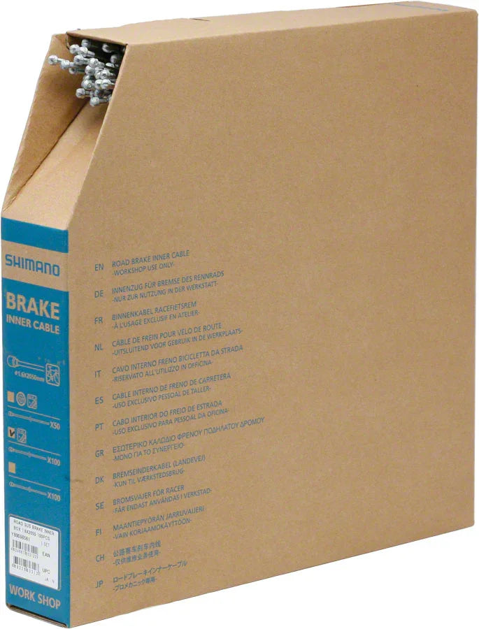 Stainless Road Brake Cable 1.6 x 2050mm Filebox of 100 - Bicycle Warehouse