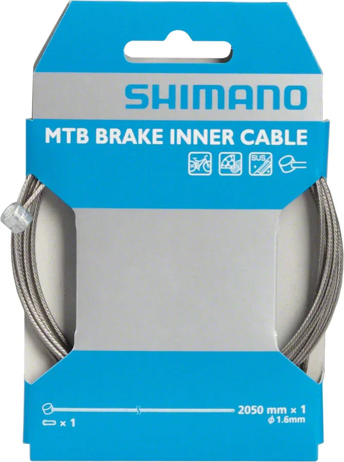 Stainless Mountain Brake Cable 1.6 x 2050mm - Bicycle Warehouse