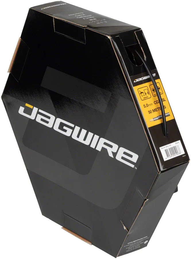 Jagwire 5mm Sport Brake Housing with Slick-Lube Liner 50M File Box Black - Bicycle Warehouse