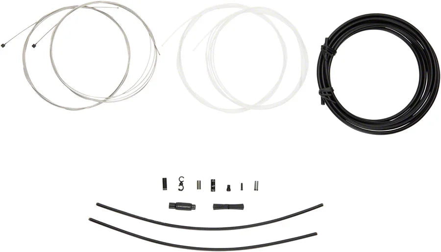 Elite Sealed Shift Cable Kit - SRAM/Shimano Ultra-Slick Uncoated Cables BLK - Bicycle Warehouse