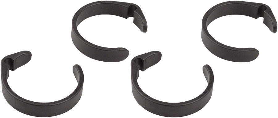 Clip Ring for E-Bike Control Wires - 28.0-31.8mm Black Pack/4 - Bicycle Warehouse