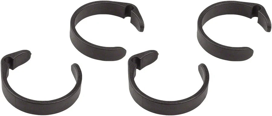 Clip Ring for E-Bike Control Wires - 28.0-31.8mm Black Pack/4 - Bicycle Warehouse
