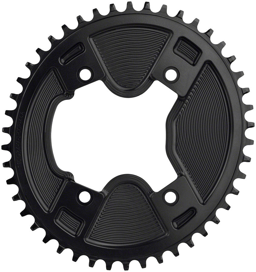 Elliptical Aero 110 Asymmetric BCD Chainring - 46t 110 Asymmetric BCD 4-Bolt Drop-Stop ST For Shimano GRX 800 Series BLK - Bicycle Warehouse