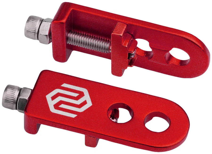 C-1 Chain Tensioner - 2-hole Fits 3/8"/10mm Axles Red - Bicycle Warehouse