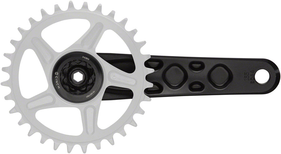 RaceFace Turbine Crankset - 160mm Direct Mount 143mm Spindle CINCH Interface 7050 Aluminum BLK - Bicycle Warehouse