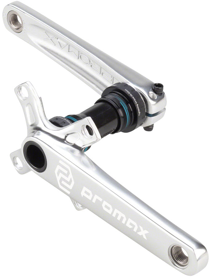CF-2 Crankset - 160mm 24mm Spindle 2-Piece 68mm English BB Included Silver - Bicycle Warehouse