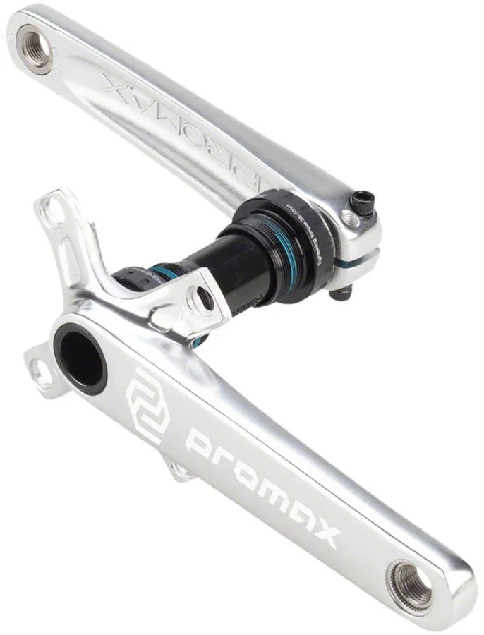 CF-2 Crankset - 170mm 24mm Spindle 2-Piece 68mm English BB Included Silver - Bicycle Warehouse