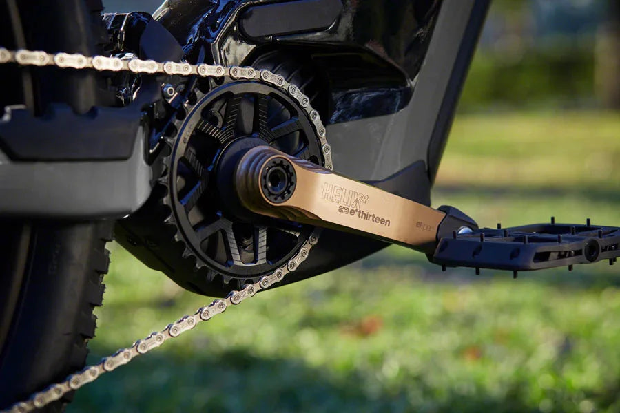 Helix R e*spec AL Crank Arm Set - 160mm BOSCH Gen4-Brose S Mag-TQ HPR50 Self Extractor Bronze - Bicycle Warehouse