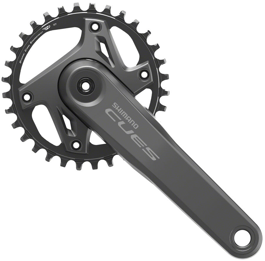 Shimano CUES FC-U6000-1 Crankset - 165mm 9/10/11-Speed 32t Asymmetric 110 BCD BLK - Bicycle Warehouse