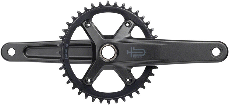 Sword 1x Crankset - 170mm 10-Speed 40t 110 Asym BCD 24mm Spindle BLK - Bicycle Warehouse