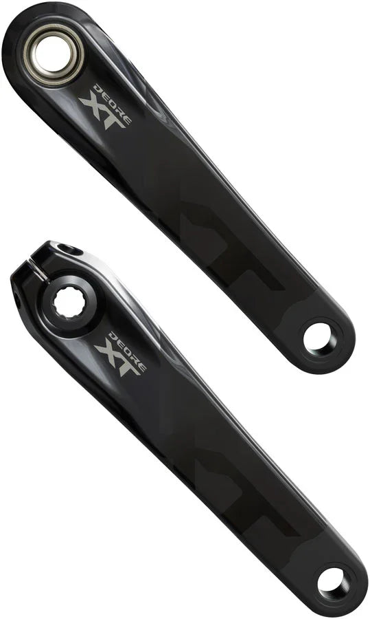 Shimano Deore XT FC-M8200 Crankset - 175mm 1x Direct Mount Hollowtech II Hollow-Forged Crankarms BLK - Bicycle Warehouse