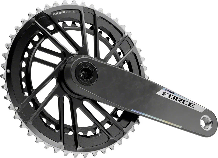 SRAM Force Crankset - 172.5mm 12-Speed 48/35t 8-Bolt Direct Mount DUB Spindle Carbon E1 - Bicycle Warehouse