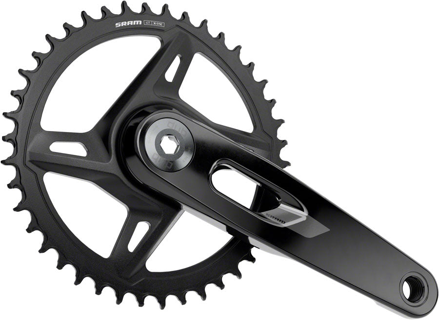 SRAM Rival 1x XPLR Wide Crankset - 172.5mm 12/13-Speed 42t 8-Bolt Direct Mount DUB Spindle BLK E1 - Bicycle Warehouse