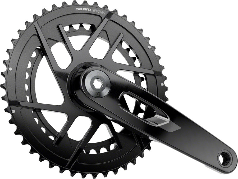 SRAM Rival Crankset - 172.5mm 12-Speed 48/35t 8-Bolt Direct Mount DUB Spindle BLK E1 - Bicycle Warehouse