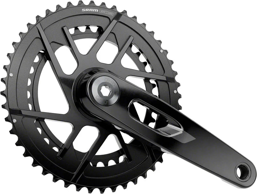 SRAM Rival Crankset - 165mm 12-Speed 48/35t 8-Bolt Direct Mount DUB Spindle BLK E1 - Bicycle Warehouse