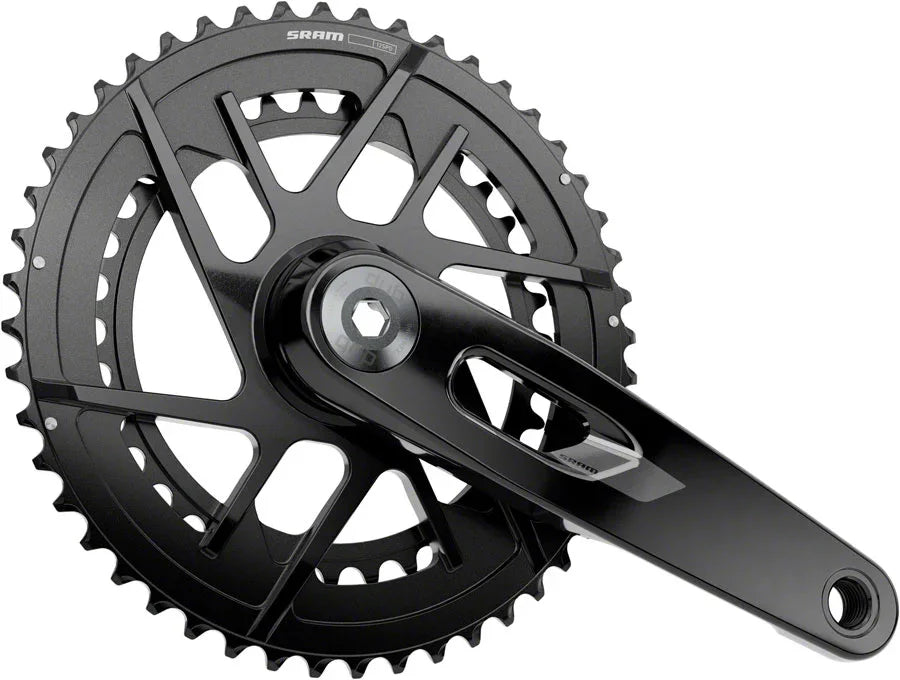 SRAM Rival Crankset - 165mm 12-Speed 46/33t 8-Bolt Direct Mount DUB Spindle BLK E1 - Bicycle Warehouse