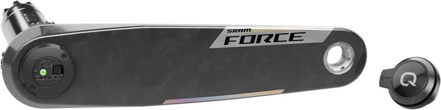 SRAM Force AXS Wide Left Crank Arm Power Meter Spindle Assembly - 160mm 12/13-Speed DUB PM Spindle Carbon E1 - Bicycle Warehouse
