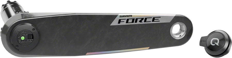 SRAM Force AXS Wide Left Crank Arm Power Meter Spindle Assembly - 170mm 12/13-Speed DUB PM Spindle Carbon E1 - Bicycle Warehouse