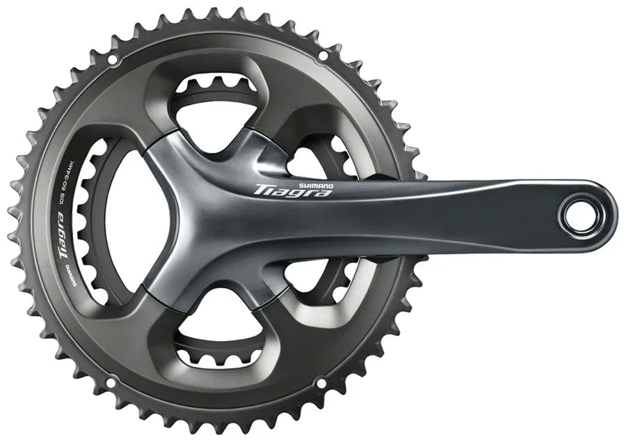 Tiagra FC-4700 Crankset - 172.5mm 10-Speed 48/34t 110 Asymmetric BCD Hollowtech II Spindle Interface Gray - Bicycle Warehouse