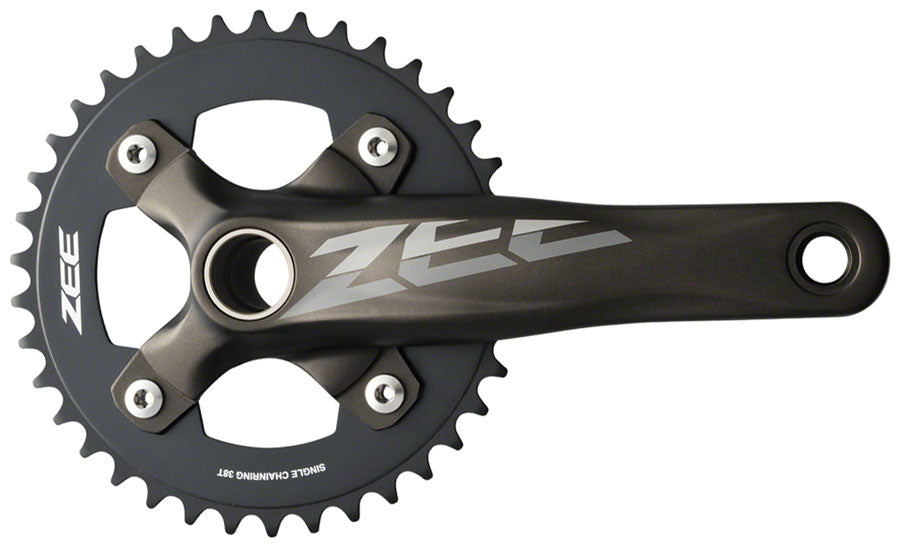 ZEE FC-M640 Crankset - 175mm 10-Speed 36t 104 BCD Hollowtech II Spindle Interface Includes Bottom Bracket BLK - Bicycle Warehouse