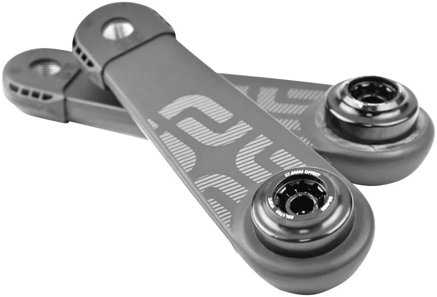 e*thirteen e*spec Race Carbon ebike Crank Arm Set - 165mm Brose S Mag Fazua Ride 50 Self Extractor BLK Carbon Fiber - Bicycle Warehouse