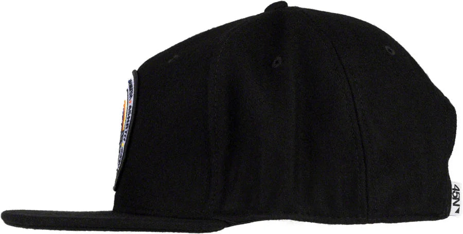 Winter Wonder Wool Snapback Hat - Black Adjustable - Bicycle Warehouse