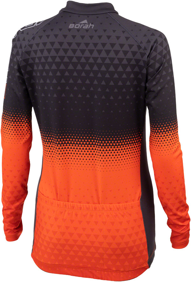 Last Light Thermal Long Sleeve Jersey - Womens Orange/Black Small - Bicycle Warehouse