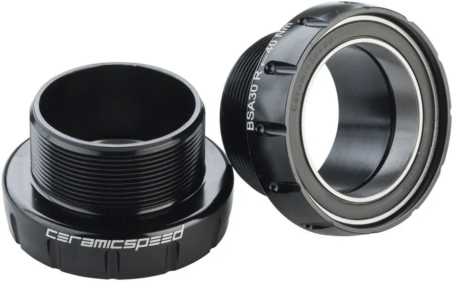 BSA30 Bottom Bracket - BSA Thread 30mm Spindle Black - Bicycle Warehouse