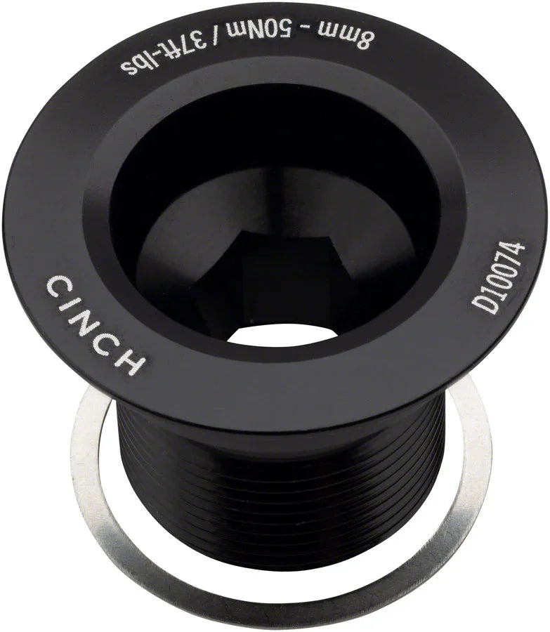 RaceFace CINCH Crank Bolt with Washer - NDS M18 Gloss Black - Bicycle Warehouse