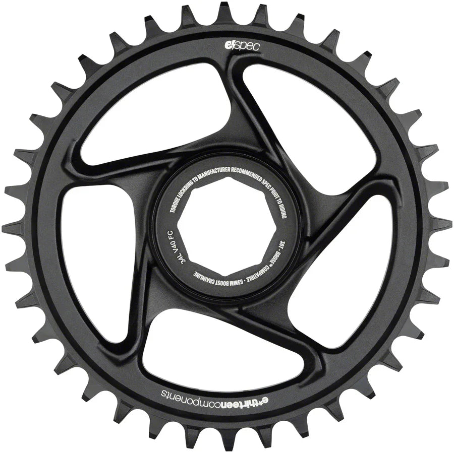 e*thirteen e*spec Aluminum Direct Mount Chainring 36t for Brose S Mag Black - Bicycle Warehouse