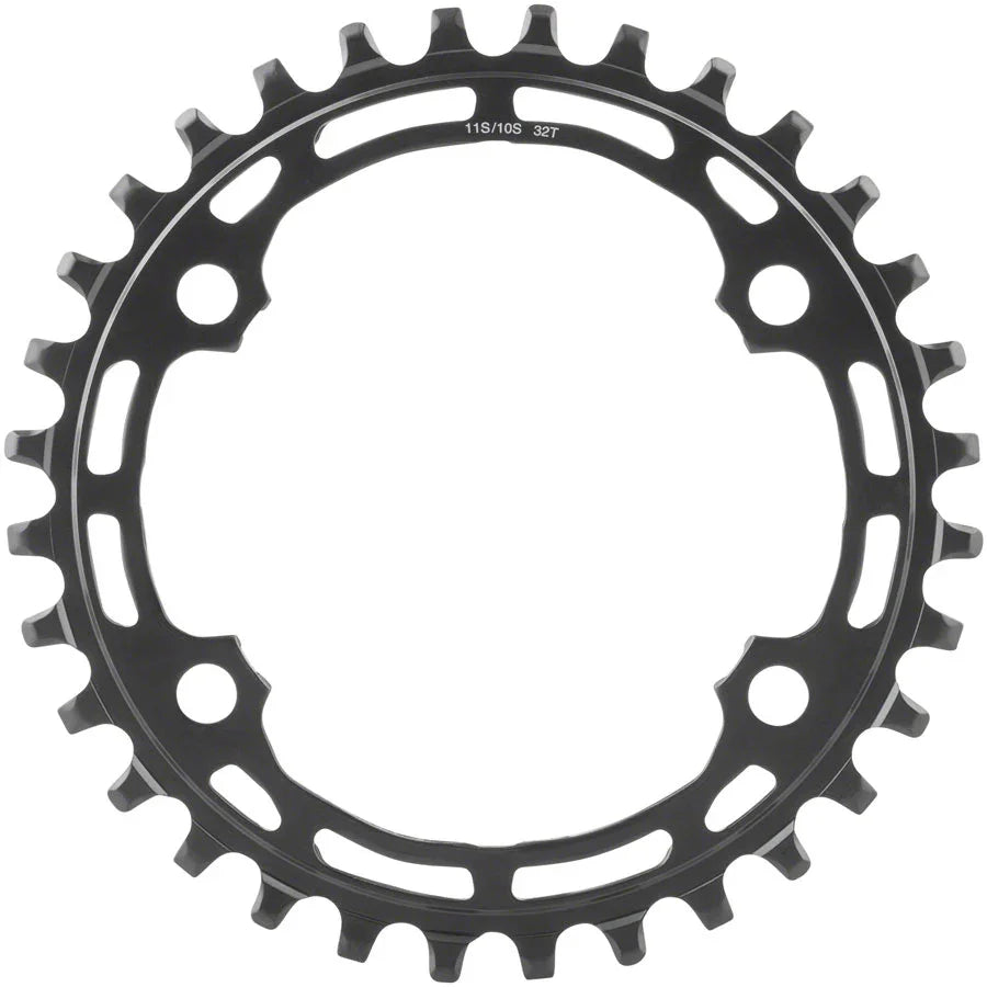 Deore M5100-1 Chainring - 30t 10/11-Speed Asymmetric 96 BCD Black - Bicycle Warehouse