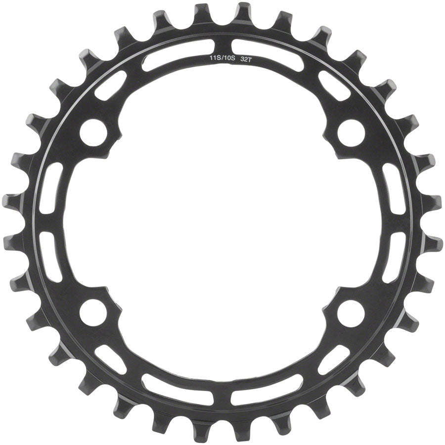 Deore M5100-1 Chainring - 32t 10/11-Speed Asymmetric 96 BCD Black - Bicycle Warehouse