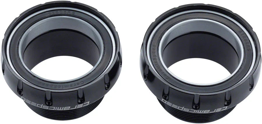 BSA30 Bottom Bracket - BSA Thread 30mm Spindle Coated Races BLK - Bicycle Warehouse