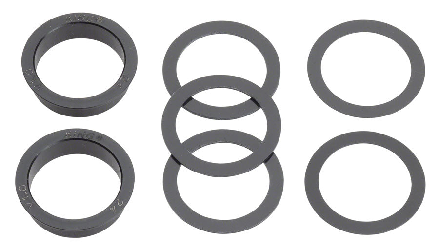 ThreadFit T47 24x Bottom Bracket Fit Kit 4 - T47 For Shimano Hollowtech II BLK - Bicycle Warehouse