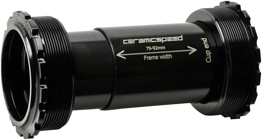 T47/86 Bottom Bracket - Campagnolo Ultra Torque Coated Races BLK - Bicycle Warehouse