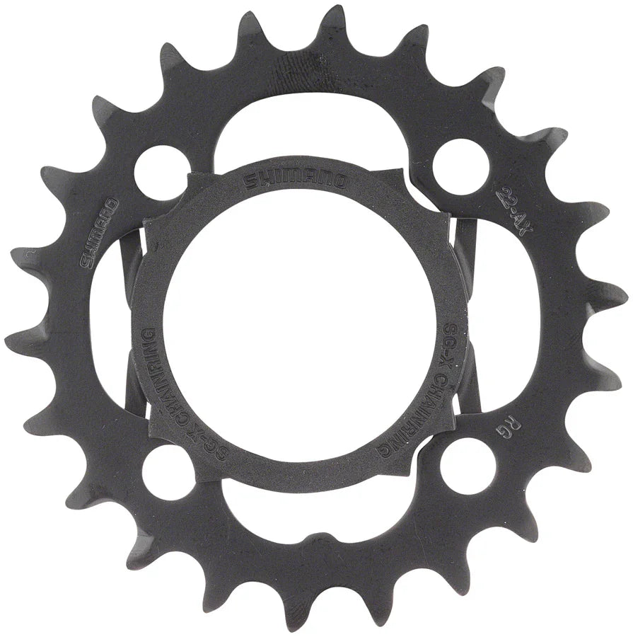 Alivio M4000 Chainring - 22t 64 BCD 4-Bolt 9-Speed Black - Bicycle Warehouse
