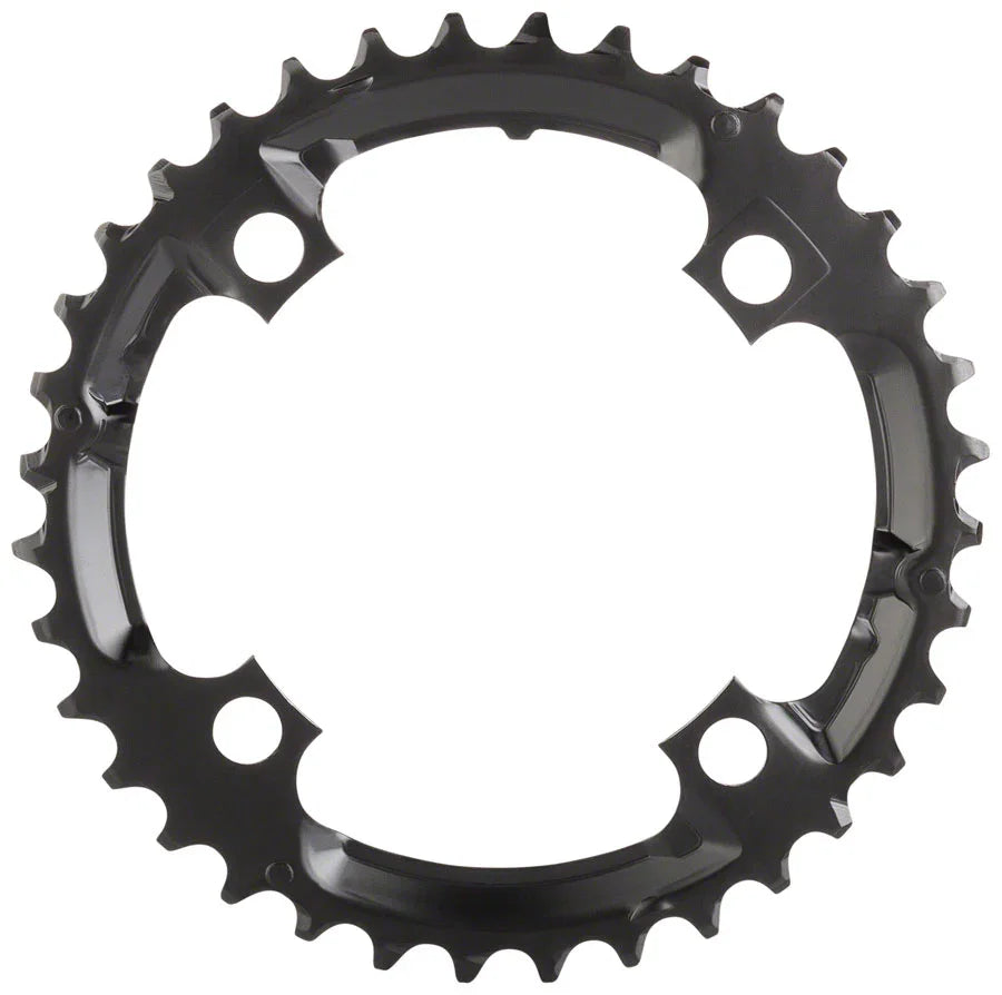 Deore M590 Chainring - 36t 104 BCD 4-Bolt 9-Speed Black - Bicycle Warehouse