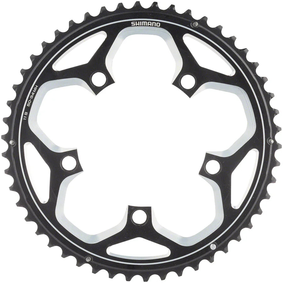 RS500 Chainring - 52t 110 BCD 5-Bolt 11-Speed Black - Bicycle Warehouse