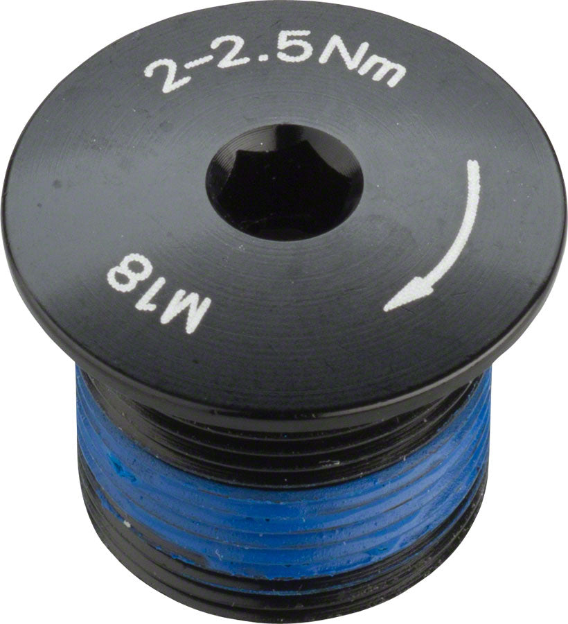 Crank Spindle Fixing Bolt for 2-piece cranks Alloy Black - Bicycle Warehouse