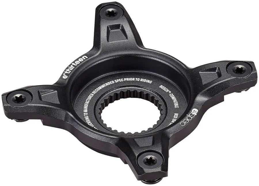 e*thirteen e*spec 104BCD Aluminum Direct Mount Spider - 104BCD 55mm CL Incl. Bolts Bosch Gen4 BLK - Bicycle Warehouse