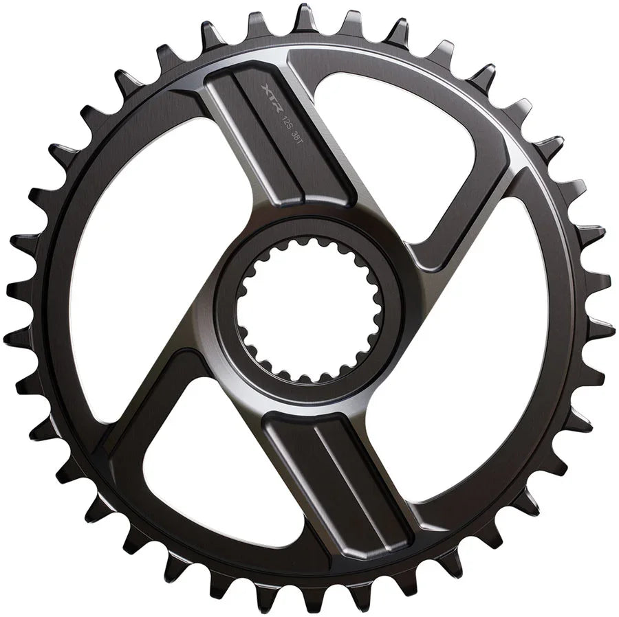 Shimano XTR SM-CRM96 1x Direct Mount Chainring - 38t Direct Mount For 12-Speed HG+ Chain Fits M9200 M9220 Crank Dark Gray - Bicycle Warehouse