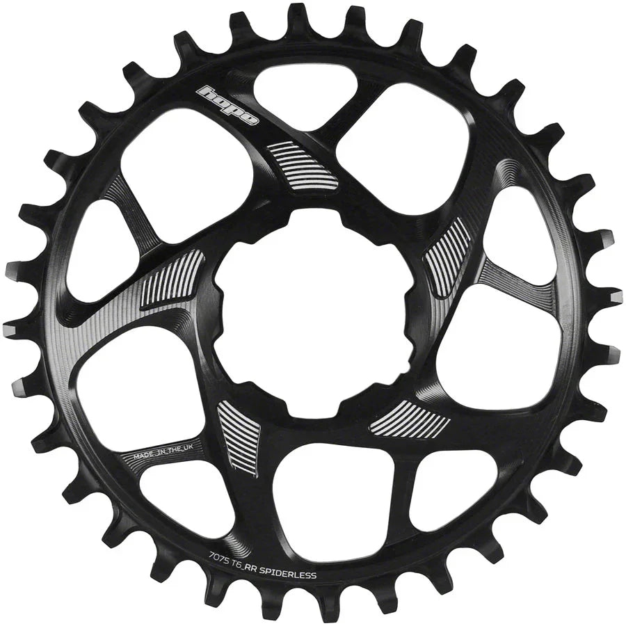 Spiderless Retainer Chainring - 28t Direct Mount R22 Black - Bicycle Warehouse